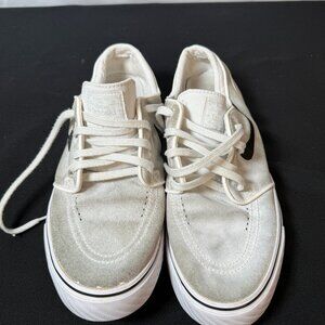 Nike SB Stefan Janoski White Suede Skate Shoes Men 10